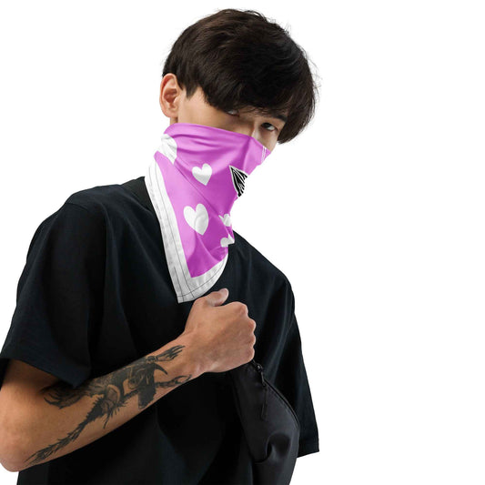 Bandana Love Rosa - Rosa und Weiß für stilvolle Akzente - MAX F. ArtGrafic