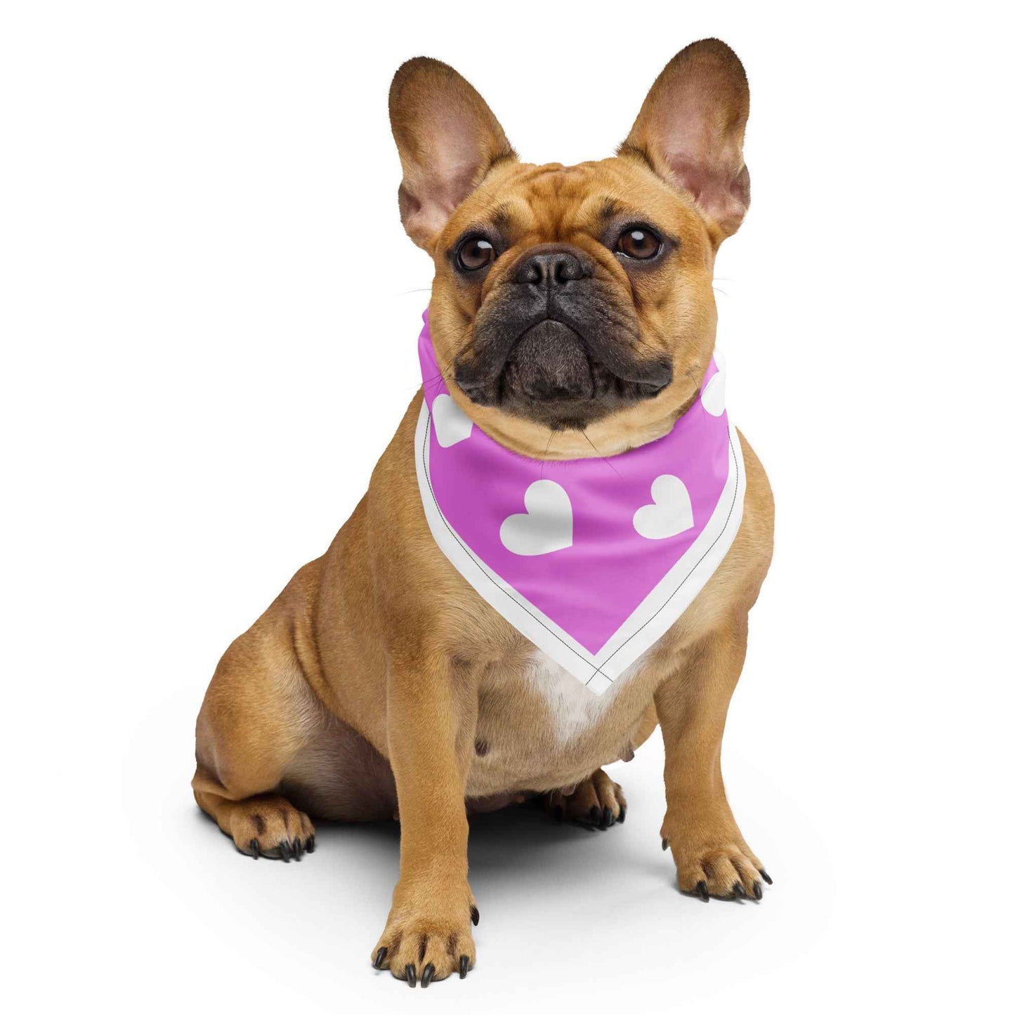 Bandana Love Rosa - Rosa und Weiß für stilvolle Akzente - MAX F. ArtGrafic