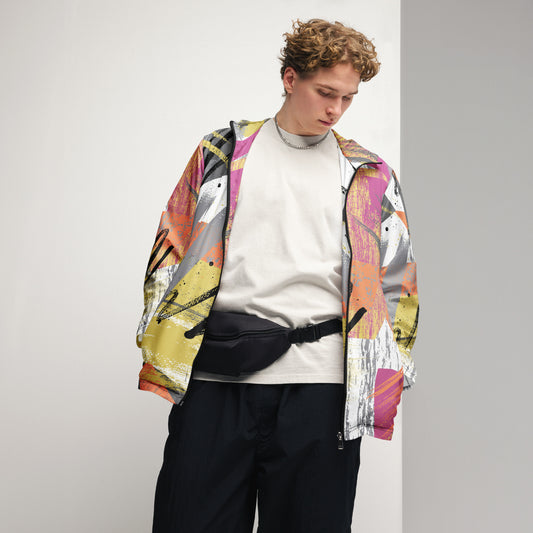 Herren-Windbreaker für Herren – Leichte und stylische Outdoorjacke - MAX F. ArtGrafic