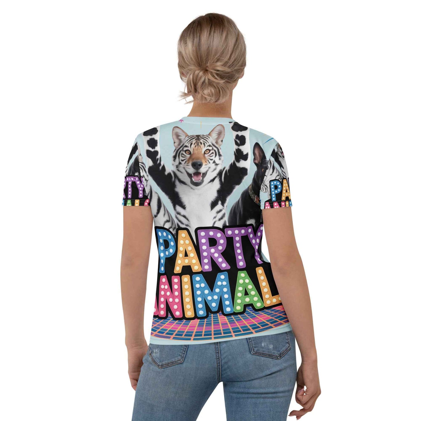 Damen T-Shirt PARTY ANIMALS - Trendige Party Tiere für Damen - MAX F. ArtGrafic