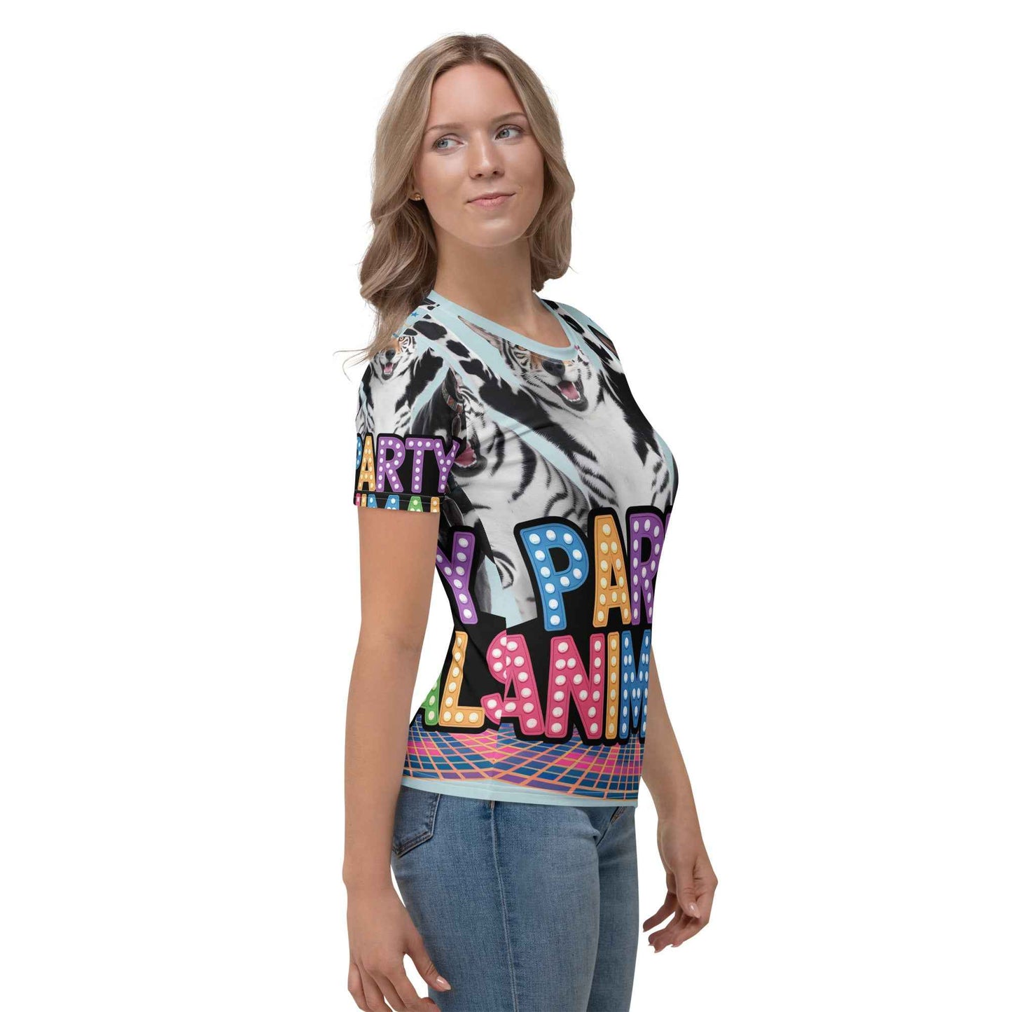 Damen T-Shirt PARTY ANIMALS - Trendige Party Tiere für Damen - MAX F. ArtGrafic