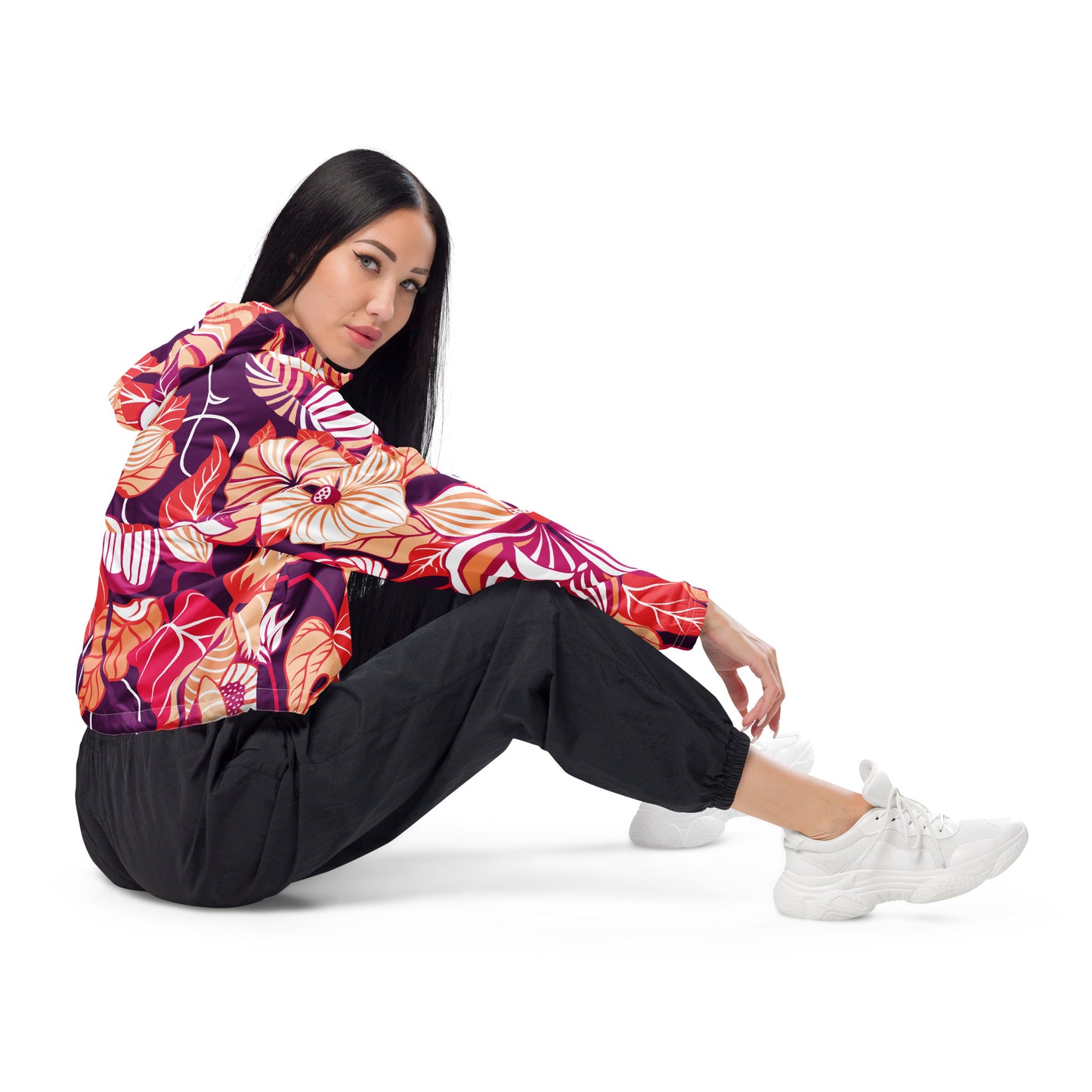 Bauchfreier Damen-Windbreaker für stilvolle Frauen - MAX F. ArtGrafic