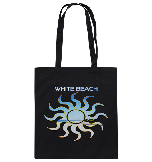 Bio-Baumwolltasche White Beach - Nachhaltige Tasche für jeden Anlass - MAX F. ArtGrafic