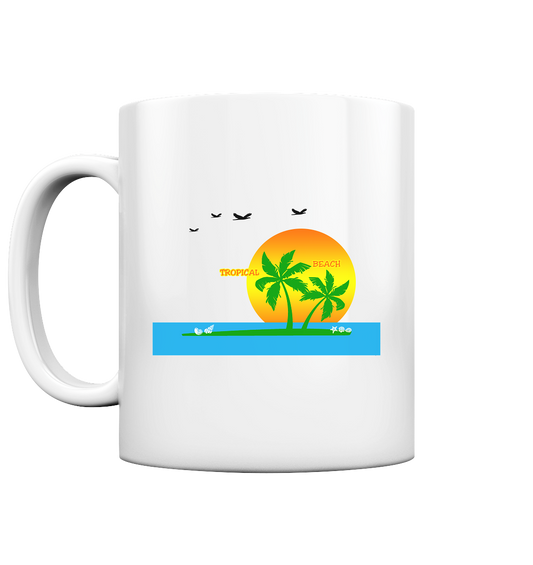 TROPICAL BEACH Tasse - Glänzende Keramiktasse für House Fans kaufen - MAX F. ArtGrafic