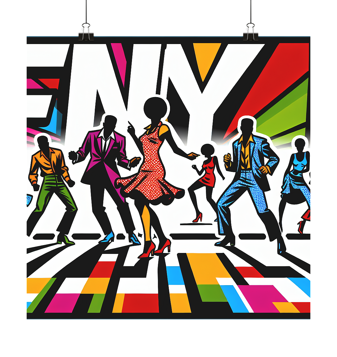 FUNKY Poster 40x40 kaufen – Stylisches Wanddekor für dein Zuhause - MAX F. ArtGrafic