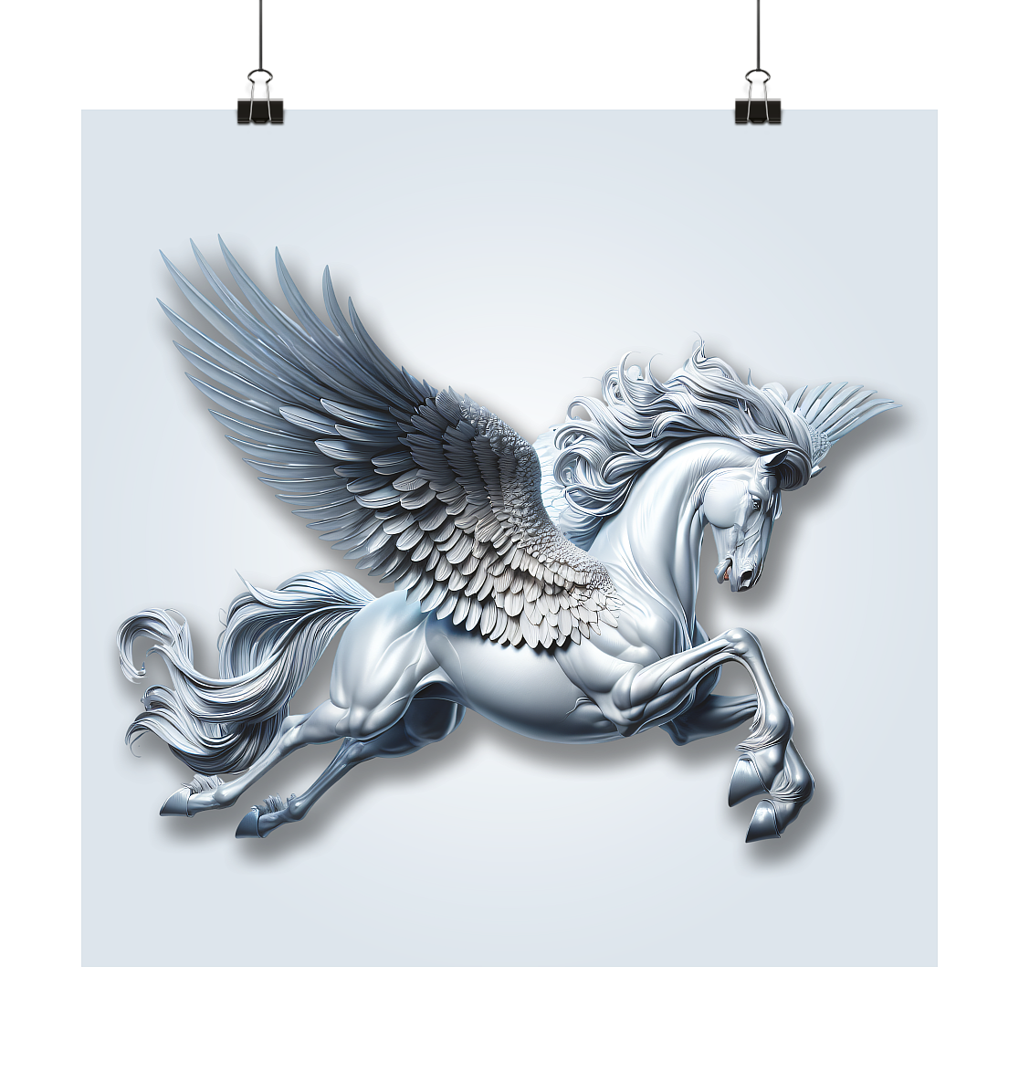 PEGASUS Poster kaufen - Stilvolle 50x50 Wanddekoration für Ihr Zuhause - MAX F. ArtGrafic