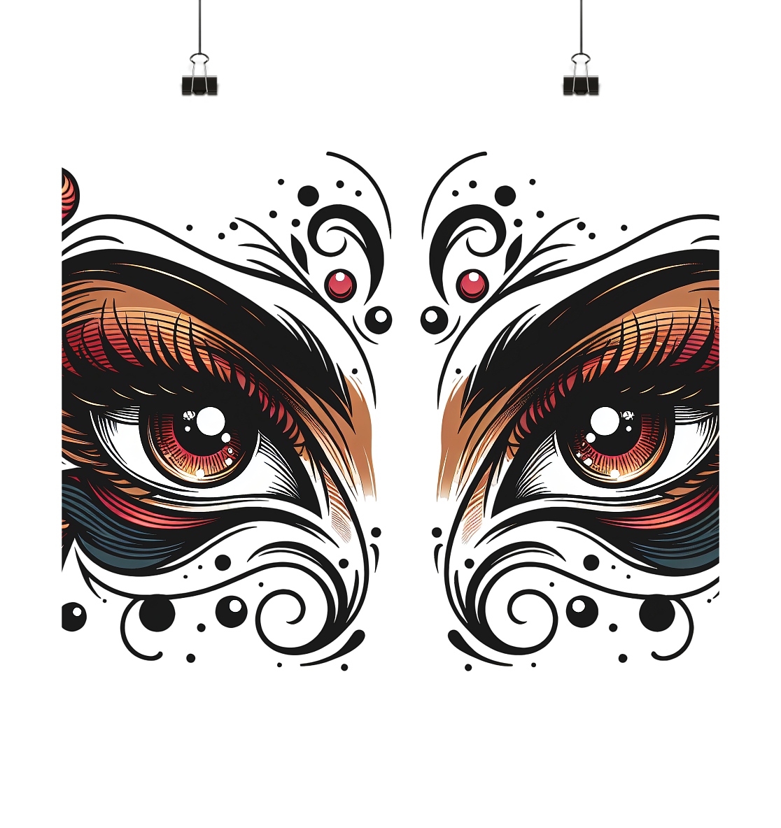 LOOKING Poster 50x50 - Stilvoller Kunstdruck für dein Zuhause - MAX F. ArtGrafic