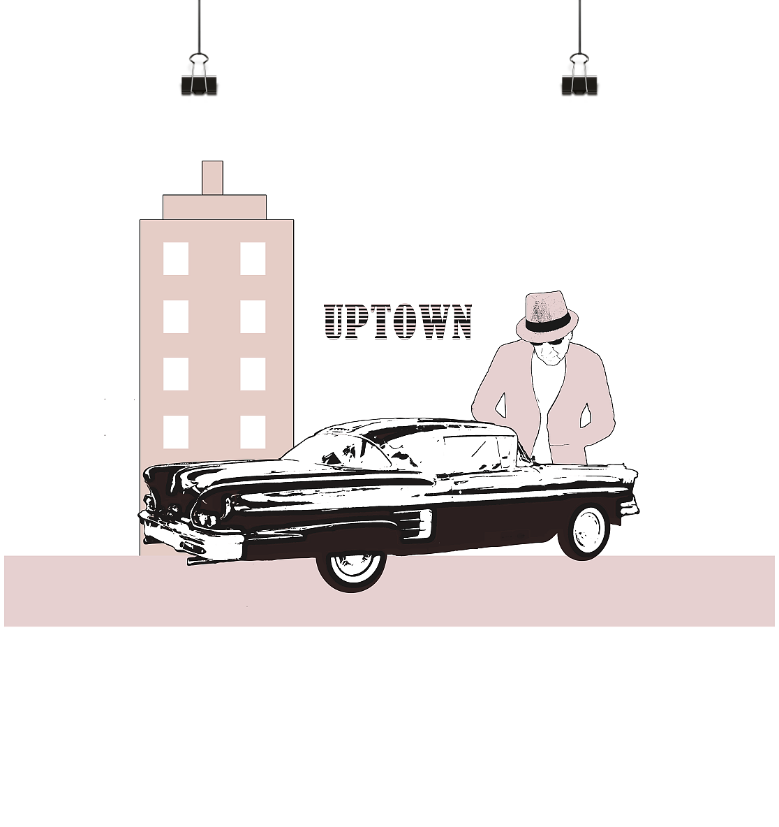 UPTOWN Poster A1 quer - Modernes Wandkunst für Ihr Zuhause - MAX F. ArtGrafic