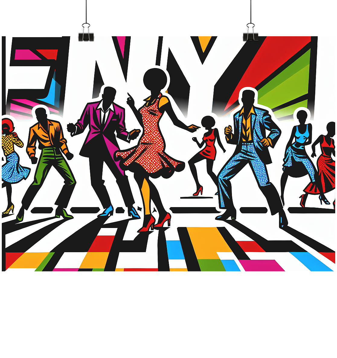 FUNKY - Funky Poster A1 quer im Format Din A1 (quer) - MAX F. ArtGrafic