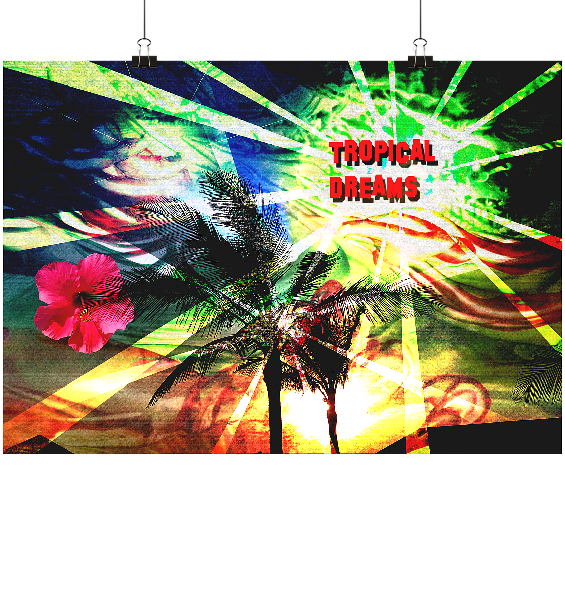 TROPICAL DREAMS Poster – DIN A1 Querformat - MAX F. ArtGrafic