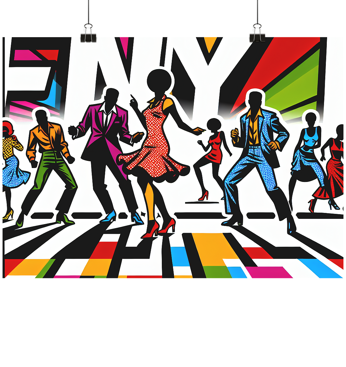 FUNKY Poster Din A2 (quer) - Stilvolles Wanddekor für jeden Raum - MAX F. ArtGrafic
