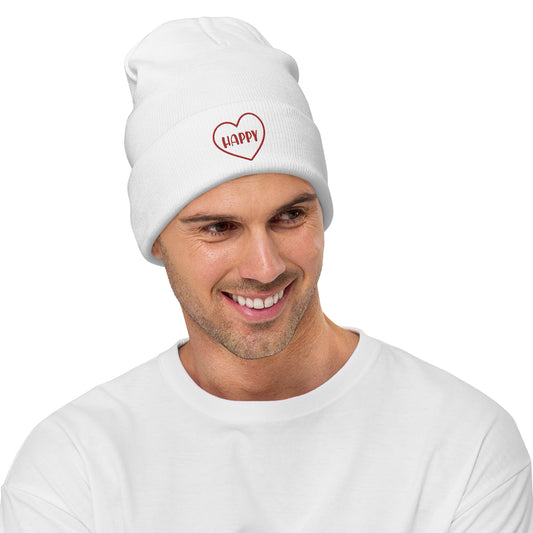 HAPPY Beanie kaufen - Stilvoll und bequem für jeden Anlass - MAX F. ArtGrafic