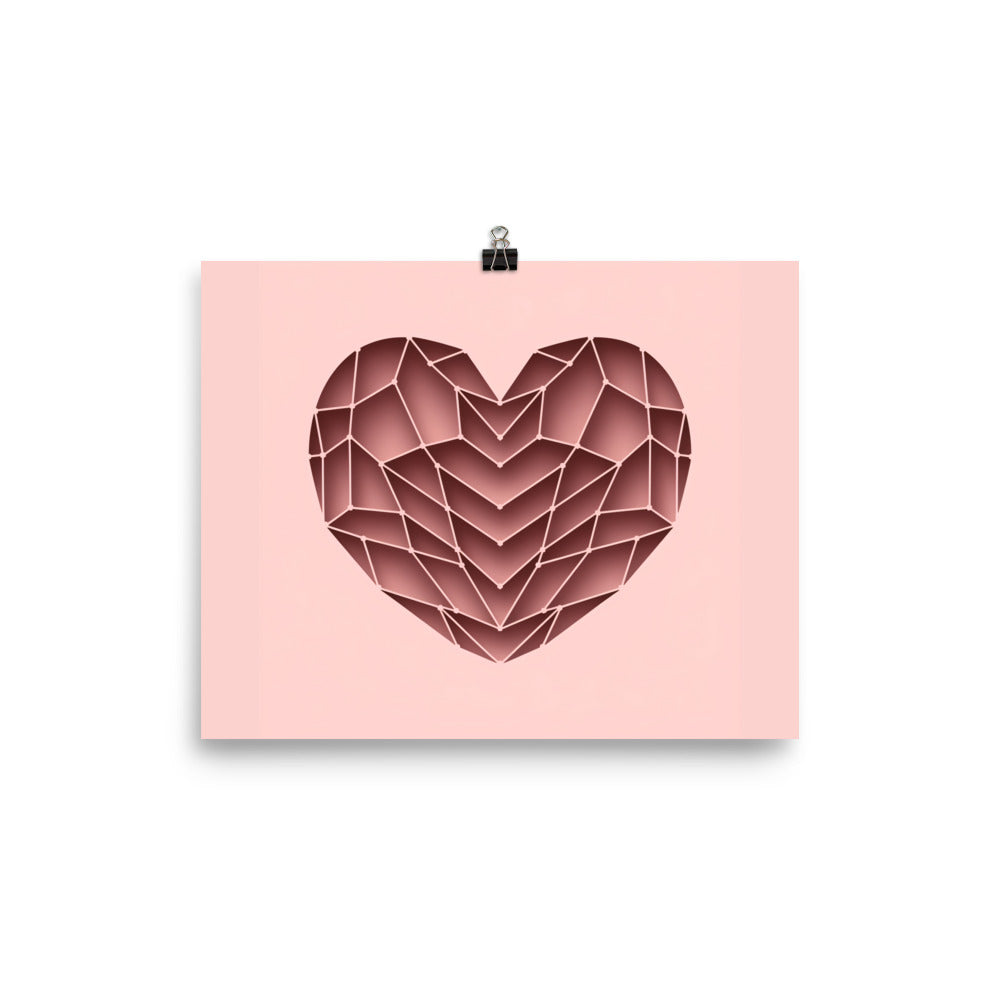 Fotopapier Poster - ABSTRAKT HEART - MAX F. ArtGrafic