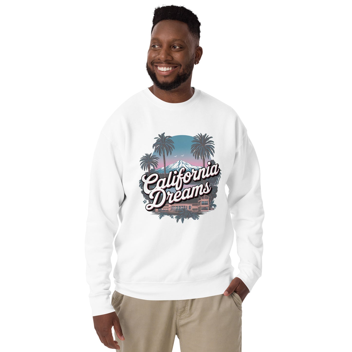 Unisex-Premium-Pullover CALIFORNIA DREAMS für stilbewusste Trendsetter - MAX F. ArtGrafic