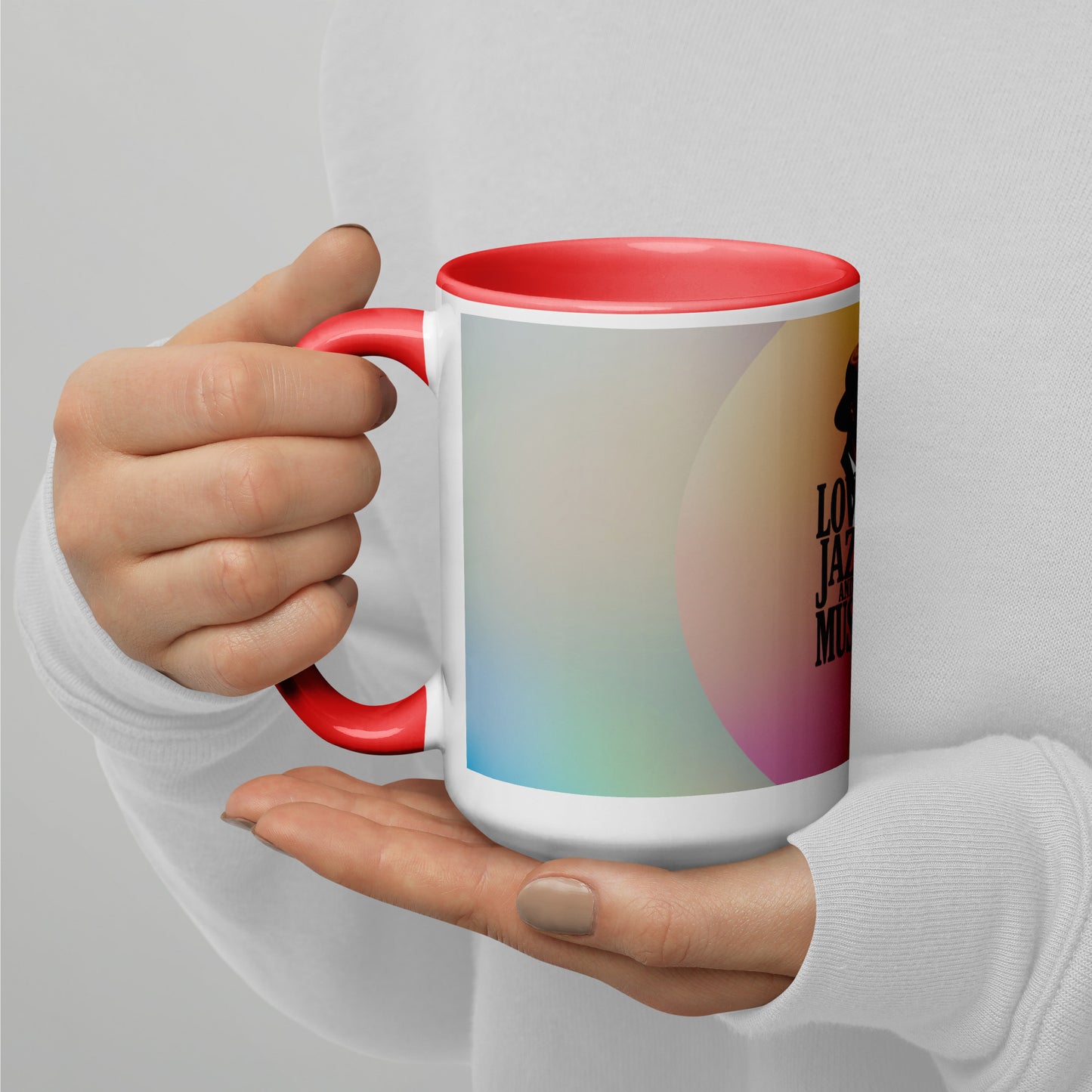 Tasse LOVE JAZZ AND MUSIC mit farbiger Innenseite - MAX F. ArtGrafic