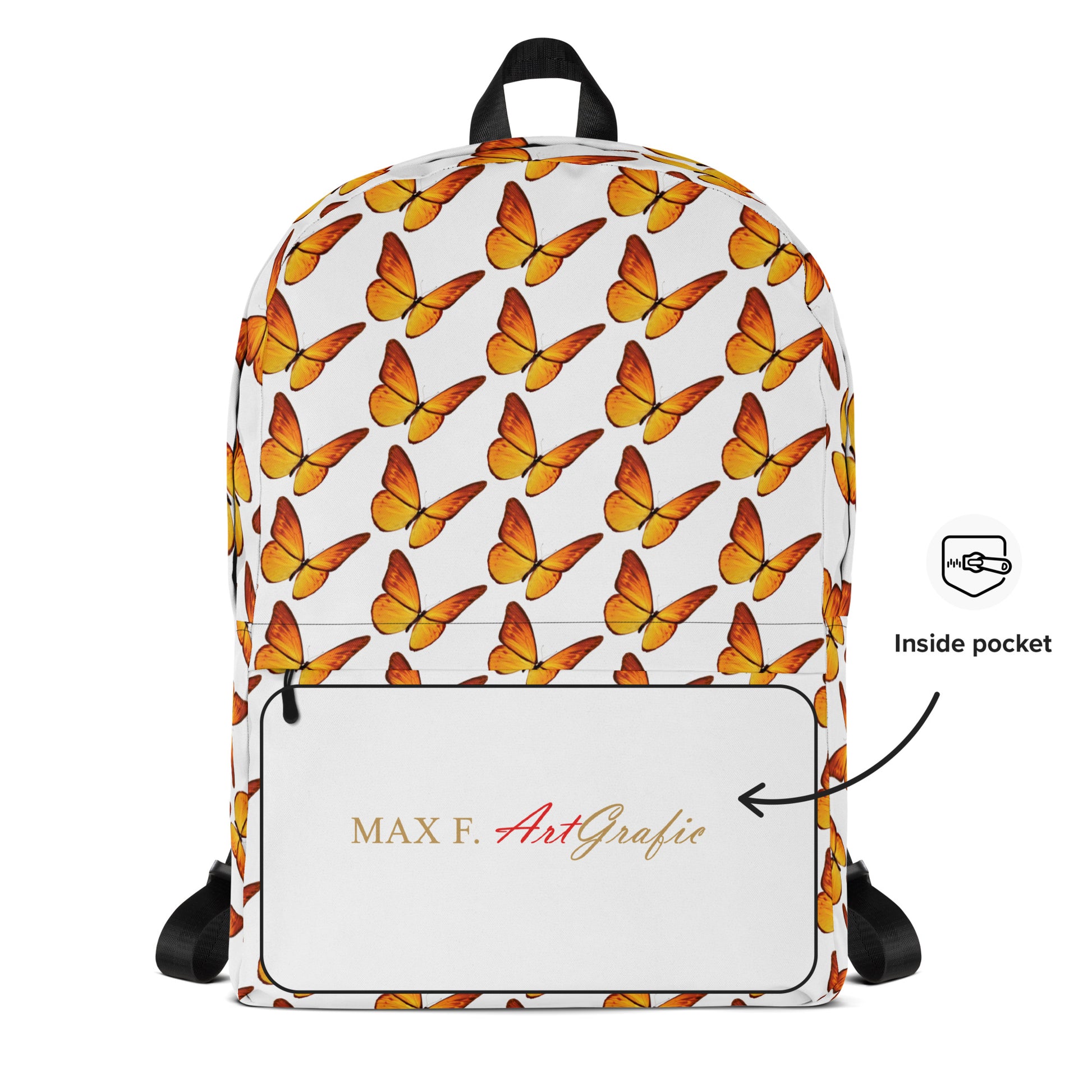 Rucksack mit Schmetterlingsdesign für stilvolle Abenteuer - MAX F. ArtGrafic