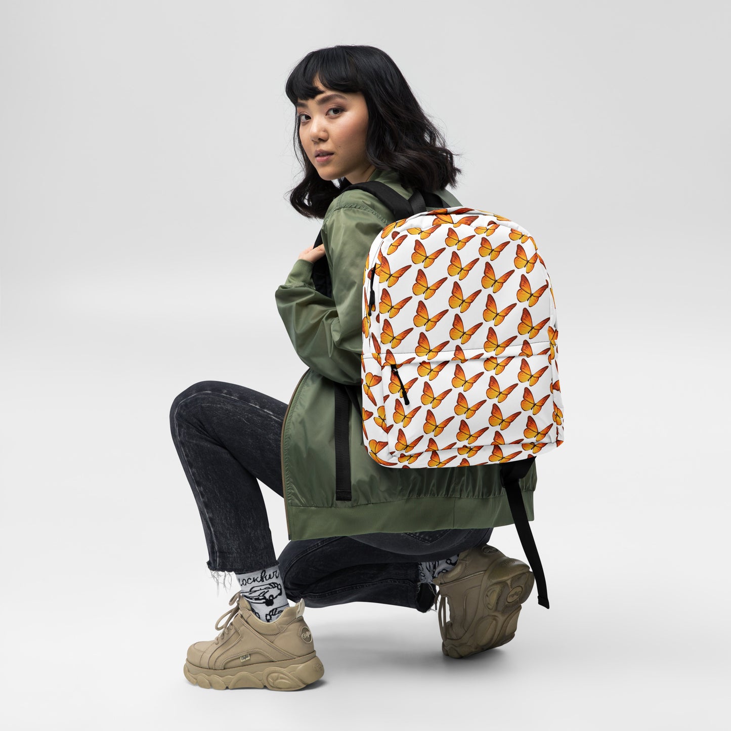Rucksack mit Schmetterlingsdesign für stilvolle Abenteuer - MAX F. ArtGrafic