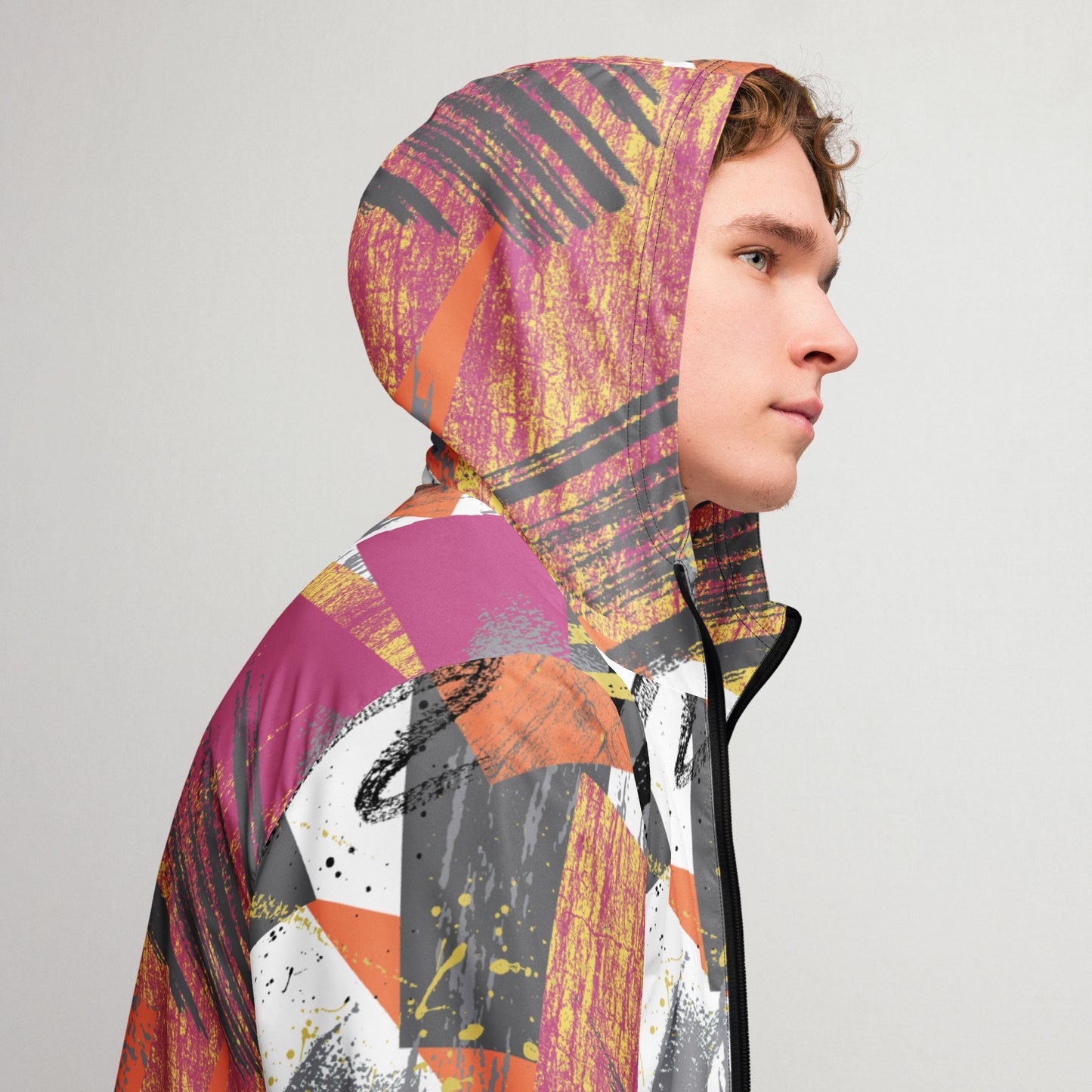 Herren-Windbreaker für Herren – Leichte und stylische Outdoorjacke - MAX F. ArtGrafic