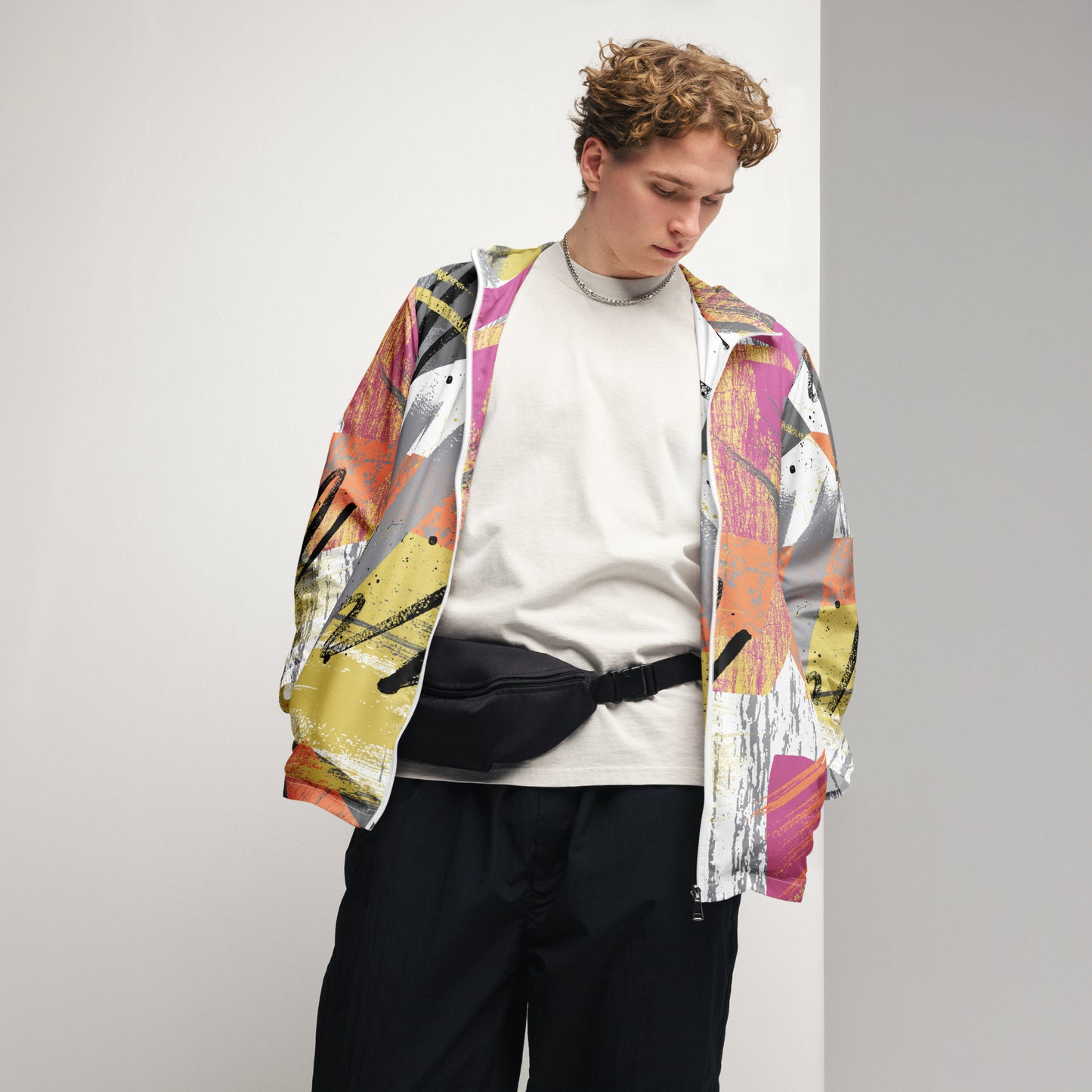 Herren-Windbreaker für Herren – Leichte und stylische Outdoorjacke - MAX F. ArtGrafic