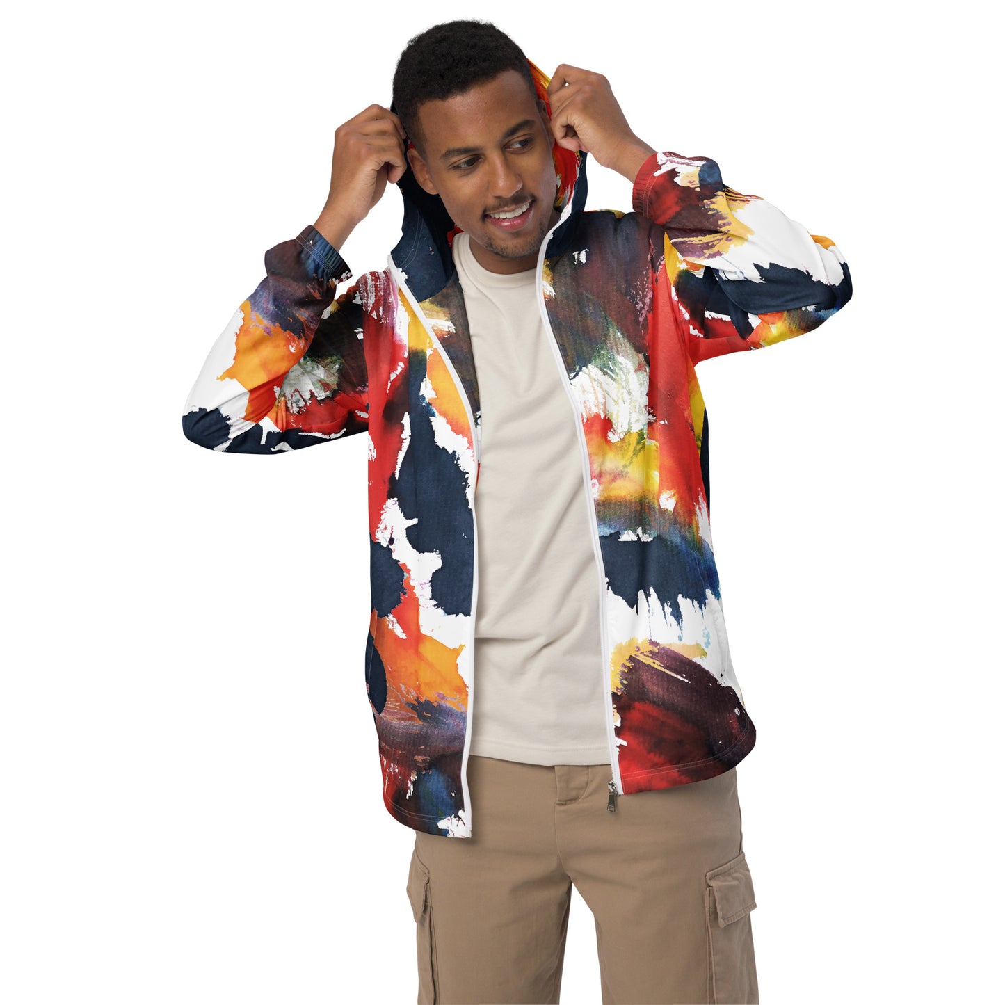 Herren-Windbreaker für Herren - Stilvoller und Funktionaler Schutz gegen Wind - MAX F. ArtGrafic