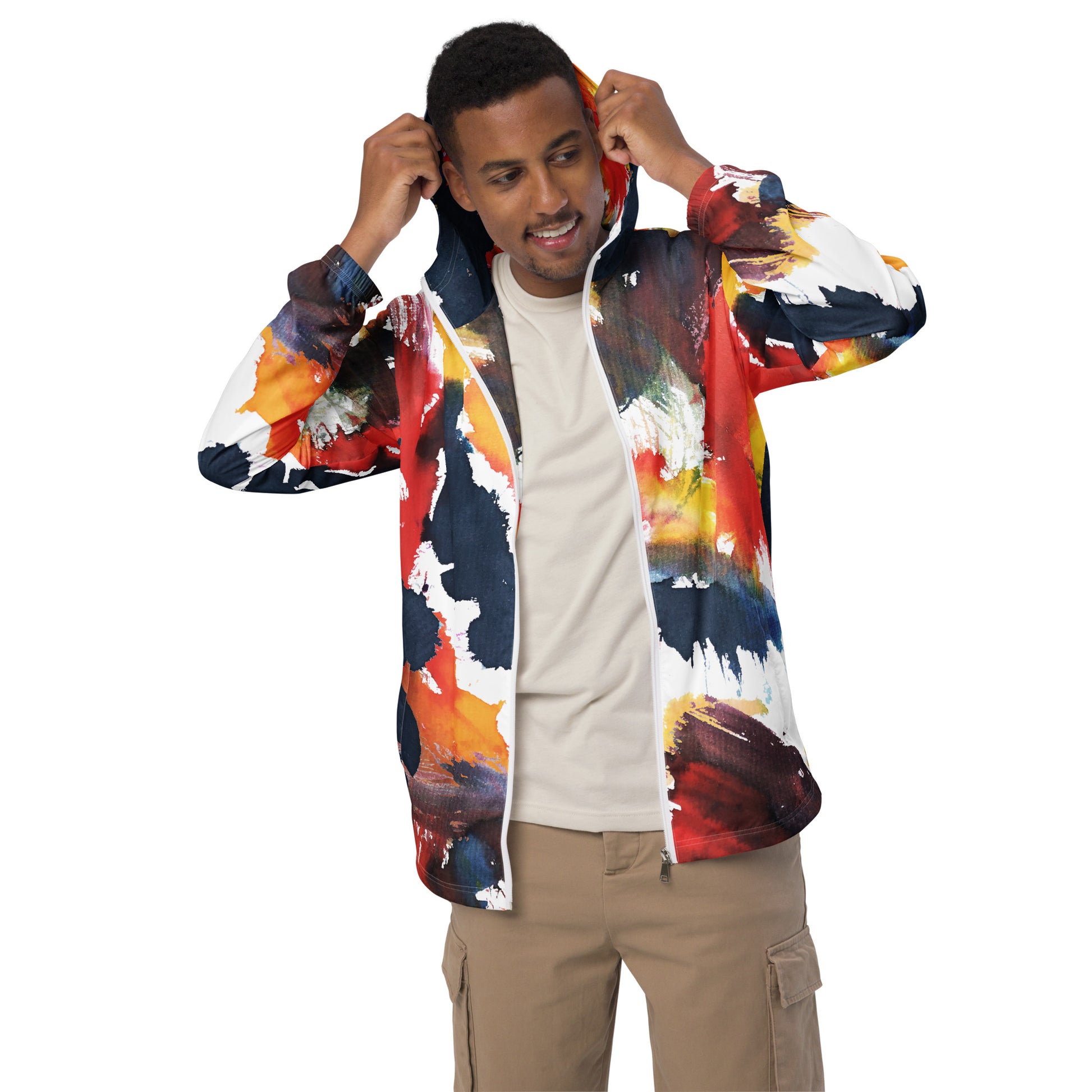 Herren-Windbreaker für Herren - Stilvoller und Funktionaler Schutz gegen Wind - MAX F. ArtGrafic