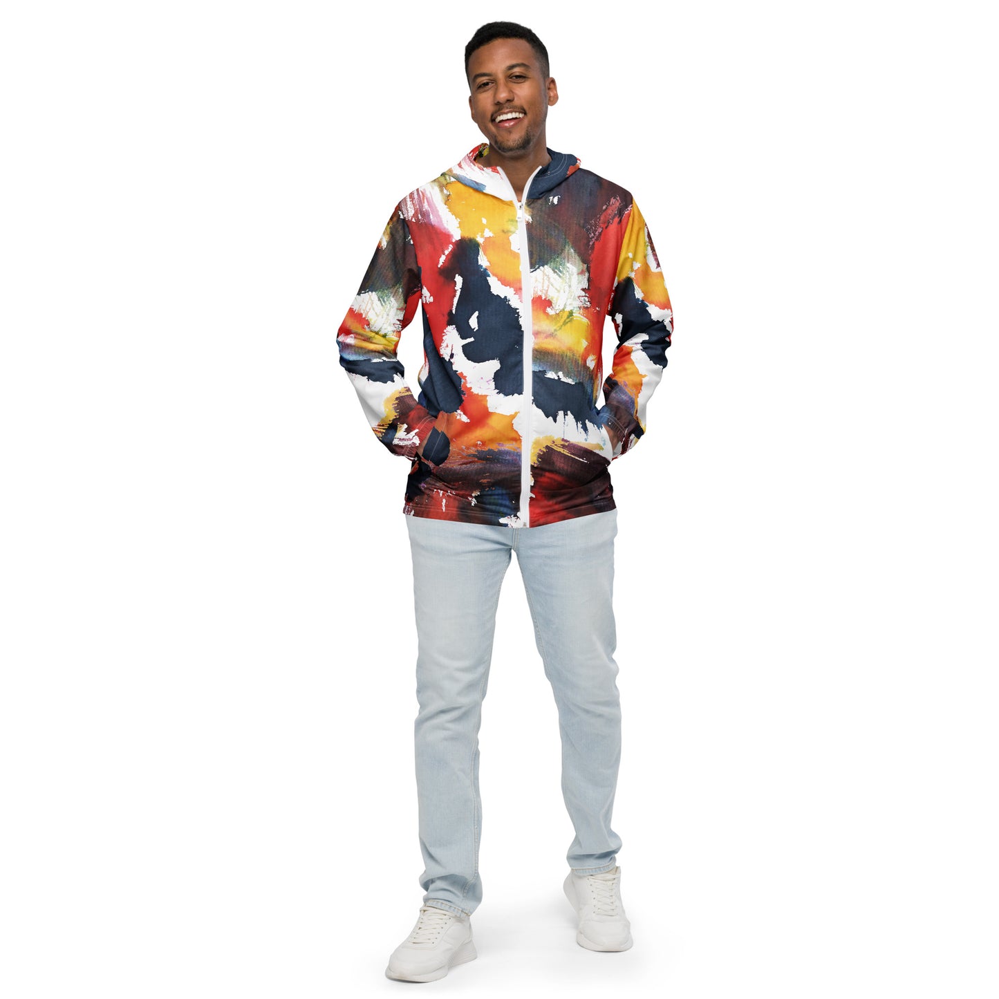 Herren-Windbreaker für Herren - Stilvoller und Funktionaler Schutz gegen Wind - MAX F. ArtGrafic