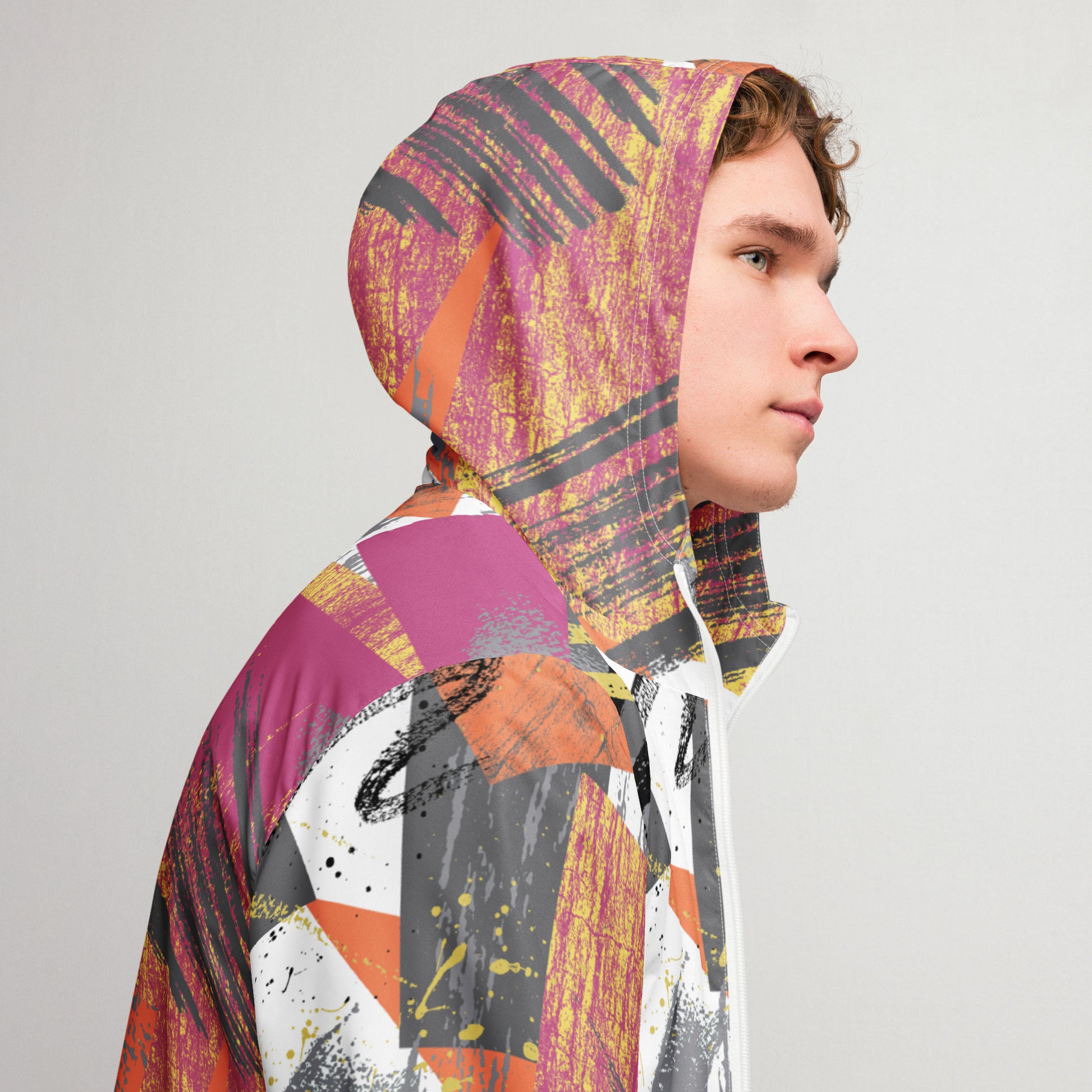 Herren-Windbreaker für Herren – Leichte und stylische Outdoorjacke - MAX F. ArtGrafic