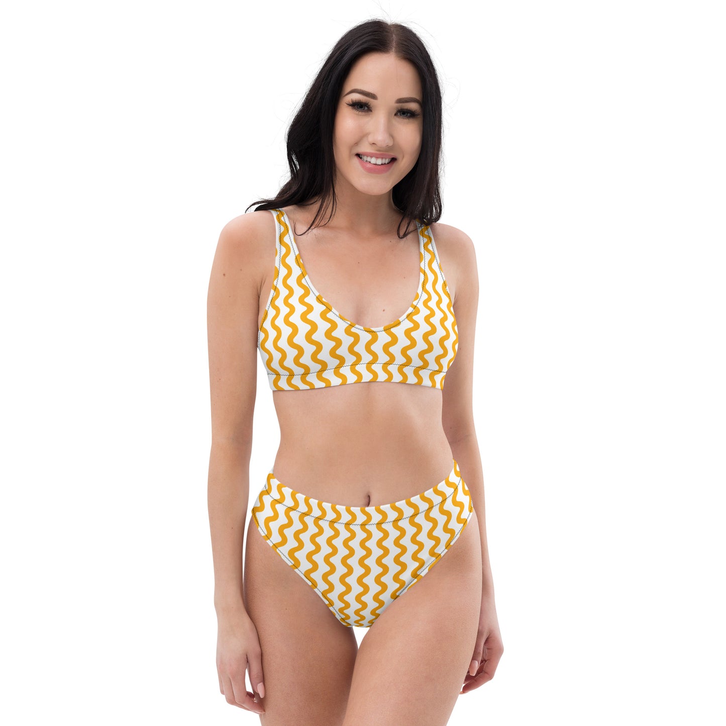 Recycelter High Waist Bikini für nachhaltigen Sommerstil - MAX F. ArtGrafic