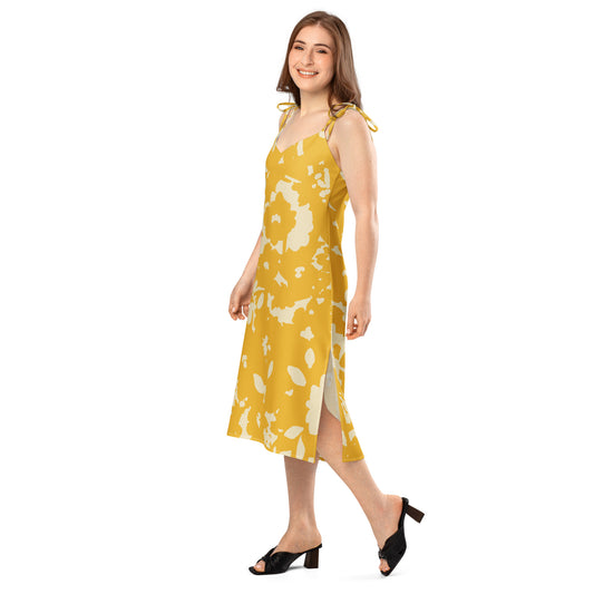 Midikleid mit Bindeträgern kaufen - Elegante und vielseitige Sommermode - MAX F. ArtGrafic