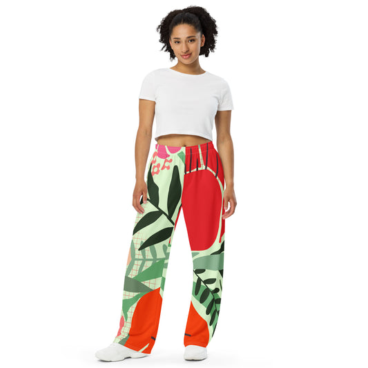 Unisex-Hose mit weitem Bein und Allover-Druck für jeden Anlass - MAX F. ArtGrafic