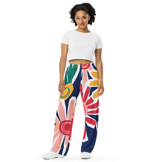 Unisex-Hose mit weitem Bein und Allover-Druck für Stil und Komfort - MAX F. ArtGrafic