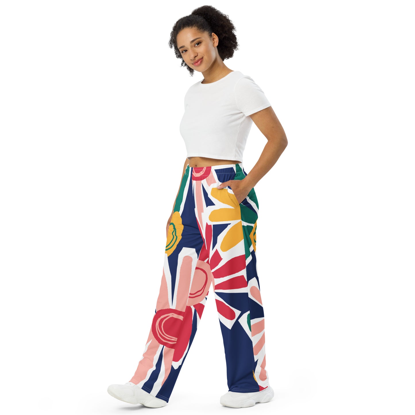 Unisex-Hose mit weitem Bein und Allover-Druck für Stil und Komfort - MAX F. ArtGrafic