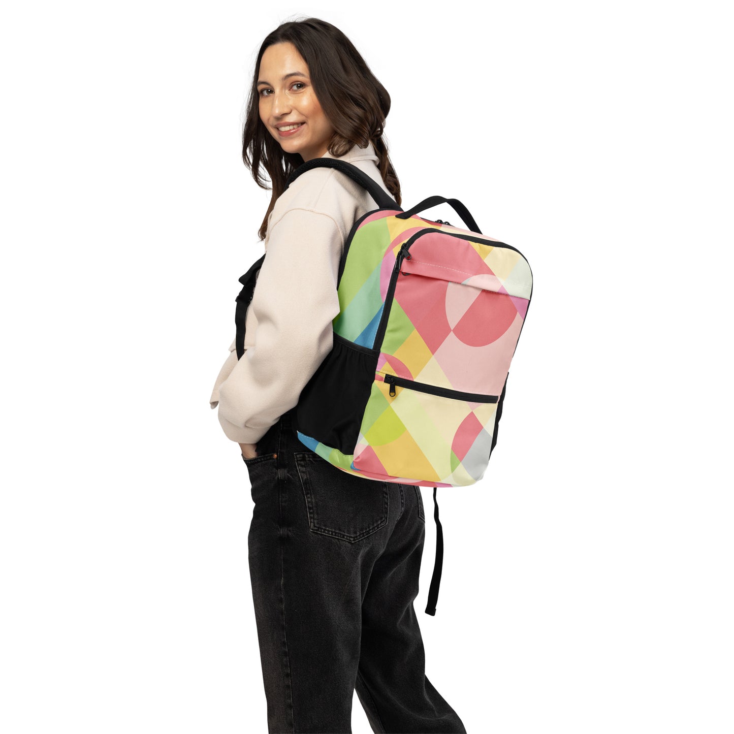 Allzweck-Rucksack Geometrie – Vielseitig und Stilvoll für Jeden Anlass - MAX F. ArtGrafic