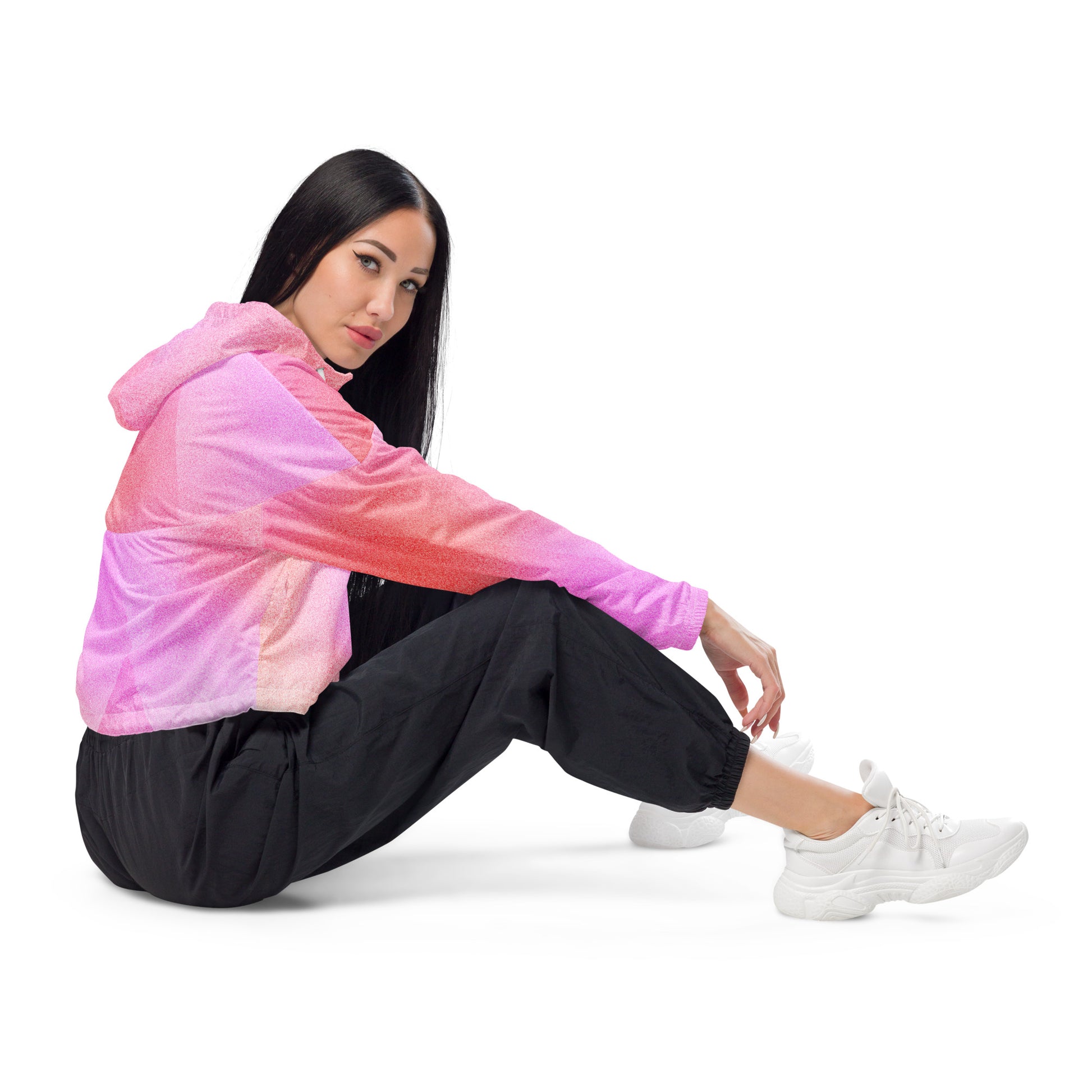 Bauchfreier Damen-Windbreaker für Damen - MAX F. ArtGrafic