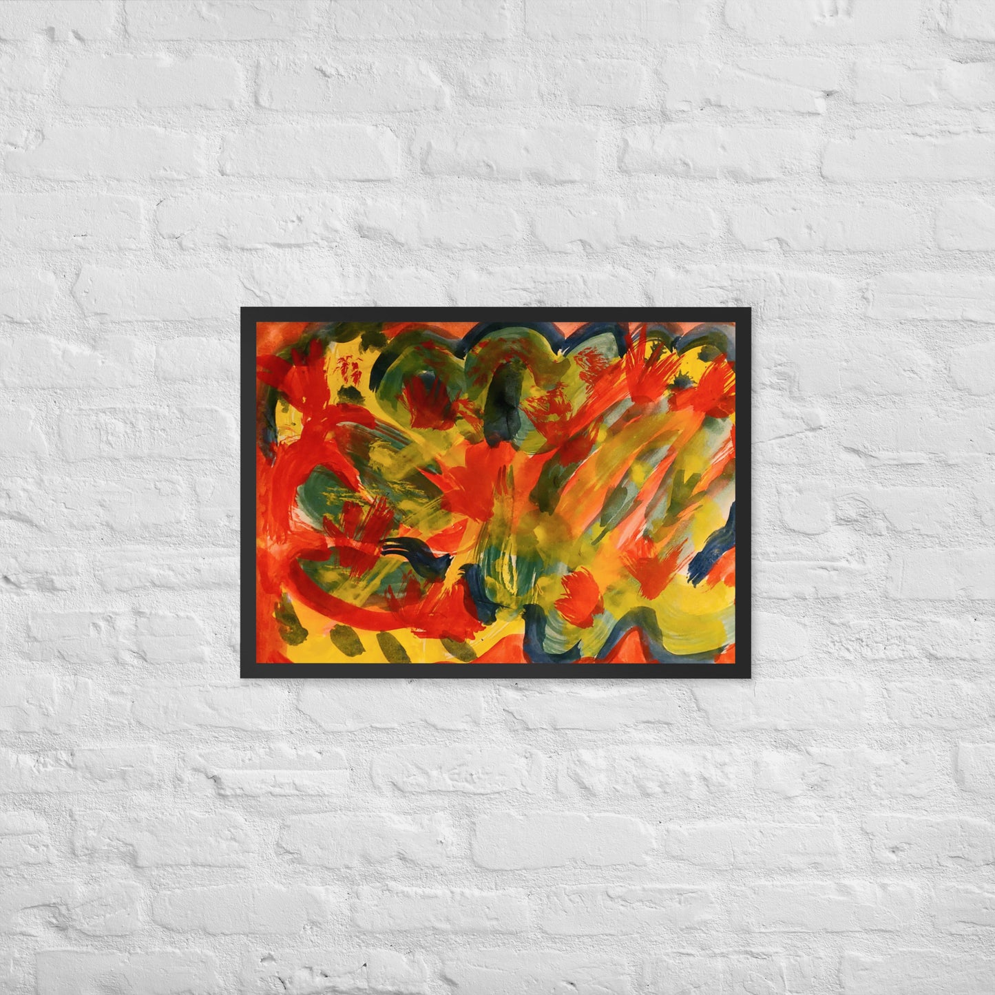 Gerahmtes Poster auf mattem Papier - ABSTRAKT - MAX F. ArtGrafic