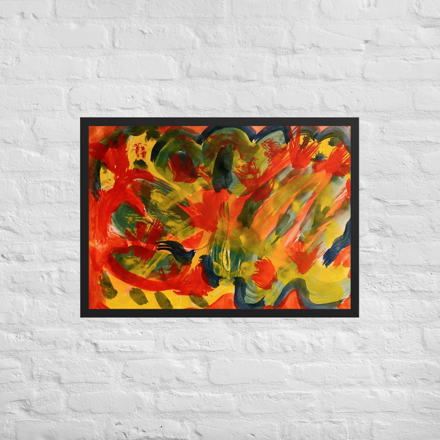 Gerahmtes Poster auf mattem Papier - ABSTRAKT - MAX F. ArtGrafic