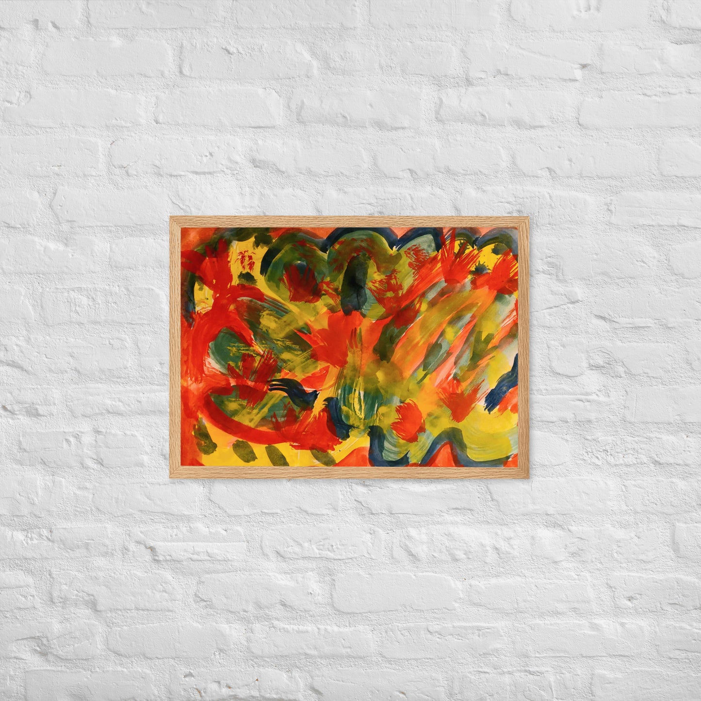 Gerahmtes Poster auf mattem Papier - ABSTRAKT - MAX F. ArtGrafic