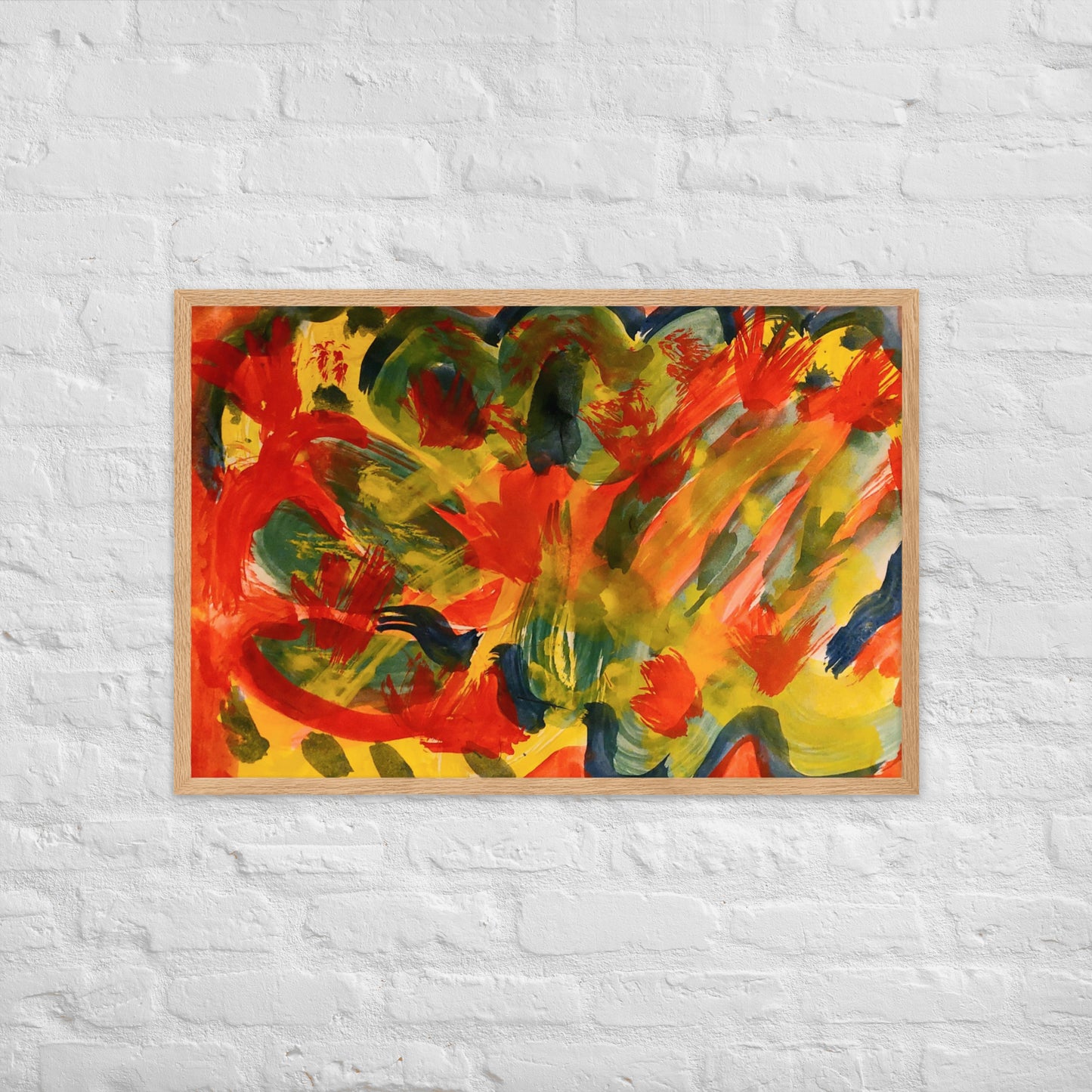 Gerahmtes Poster auf mattem Papier - ABSTRAKT - MAX F. ArtGrafic