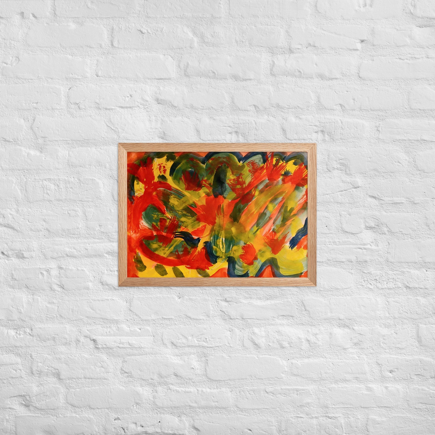 Gerahmtes Poster auf mattem Papier - ABSTRAKT - MAX F. ArtGrafic