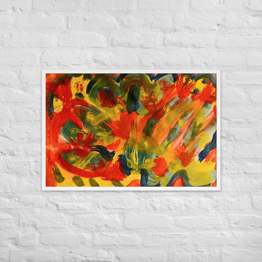 Gerahmtes Poster auf mattem Papier - ABSTRAKT - MAX F. ArtGrafic