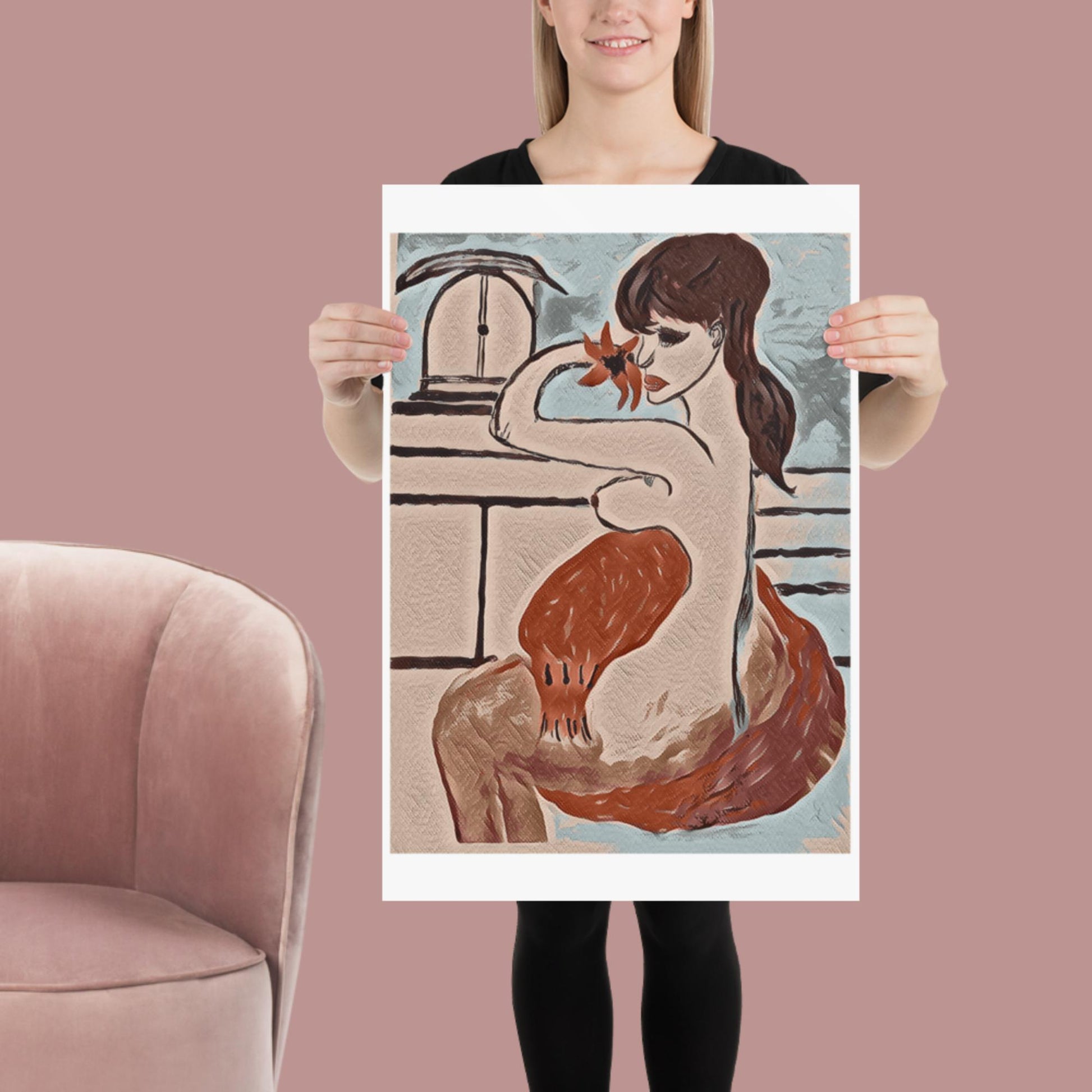 Poster DAME IM BAD - MAX F. ArtGrafic