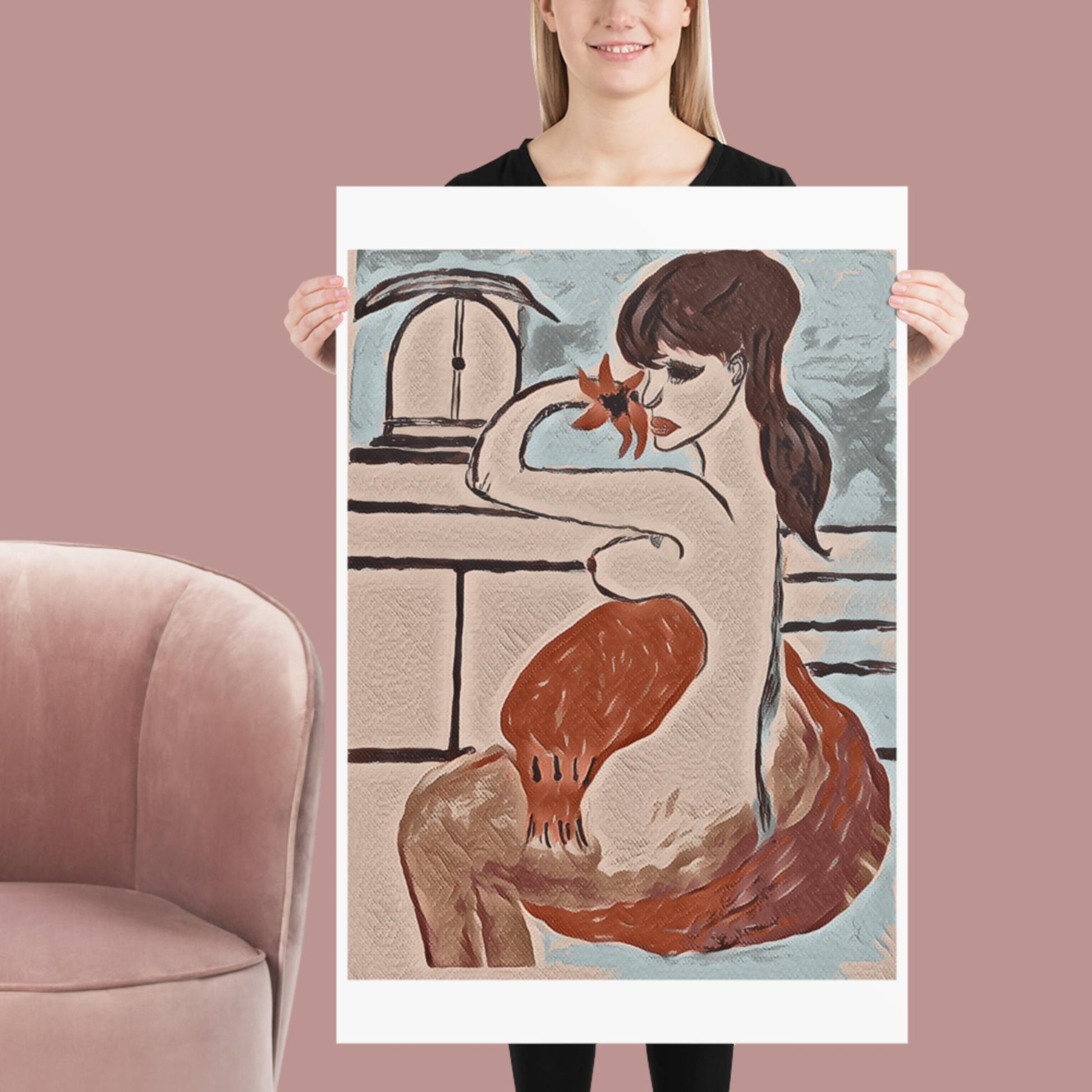 Poster DAME IM BAD - MAX F. ArtGrafic