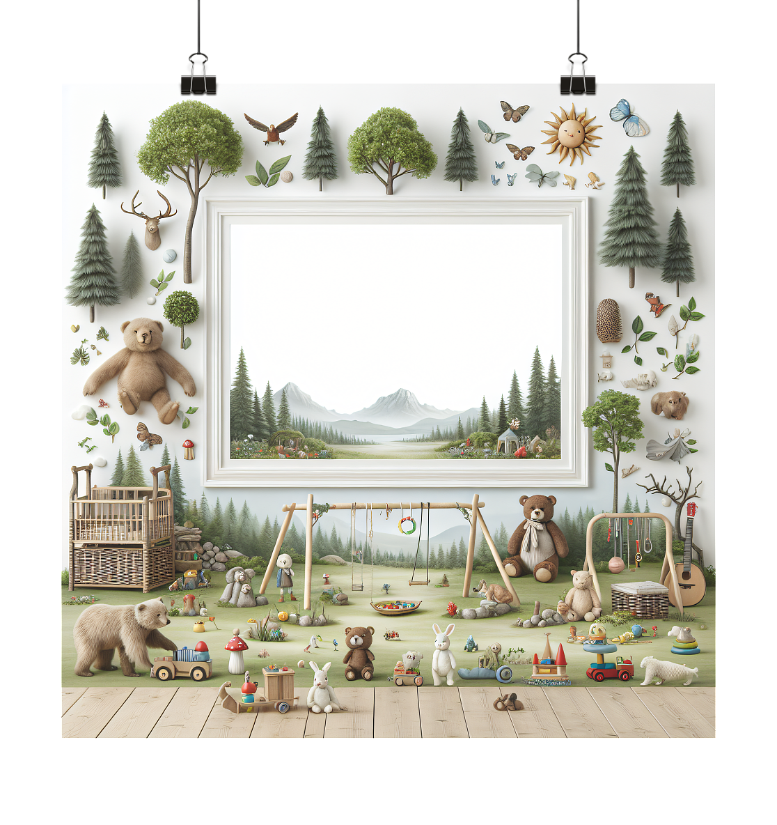 Kinderwald - Poster 20x20 - Poster 20x20