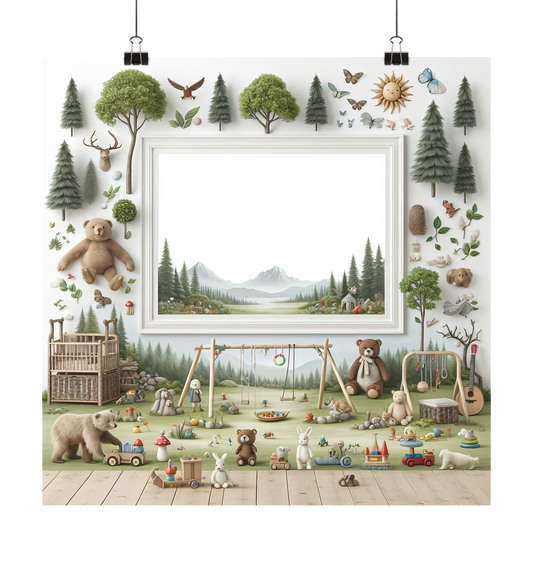Kinderwald - Poster 40x40 - Poster 40x40