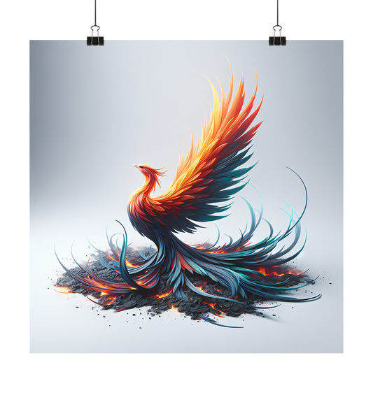 Phoenix aus der Asche - Poster 60x60