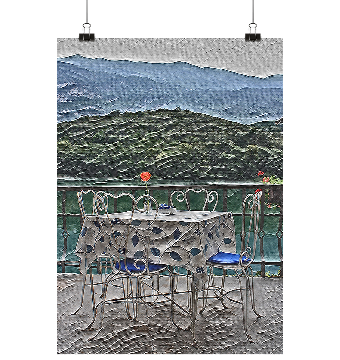Stilleben Leinwand - Poster Din A4 (hoch)