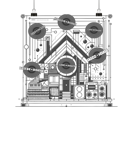 I LOVE HOUSE - Poster Din A4 (quer)