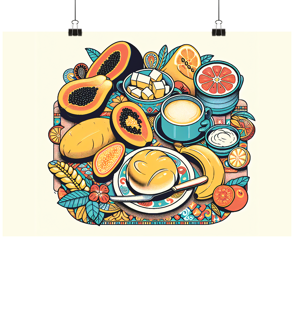 Frühstück in Brasilien - Poster Din A4 (quer)