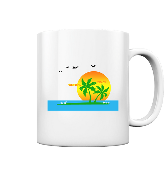 TROPICAL BEACH  - Tasse glossy