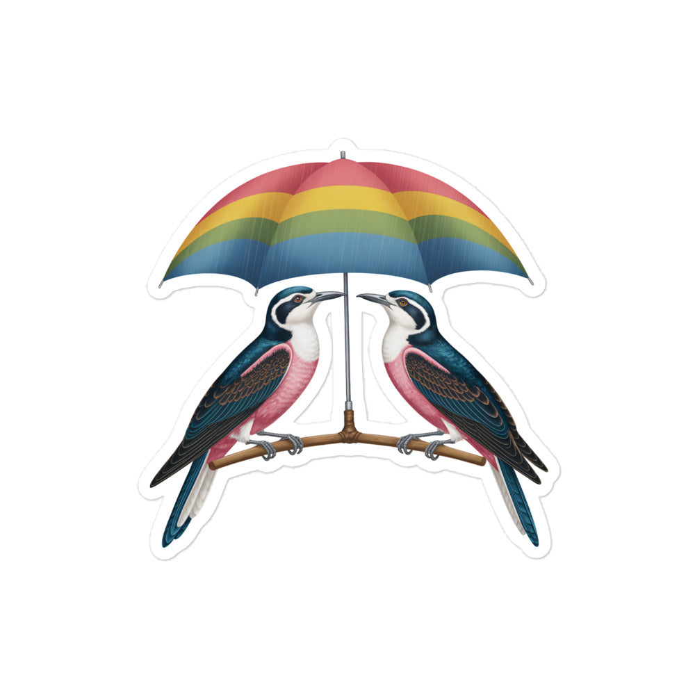 Blasenfreie Aufkleber für eine perfekte Anwendung - ZWEI VÖGEL - MAX F. ArtGrafic